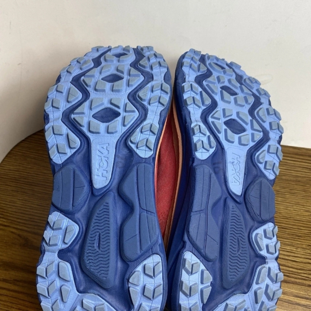 Hoka Women's Red and Light Blue Athletic Shoes - Picture 15 of 15